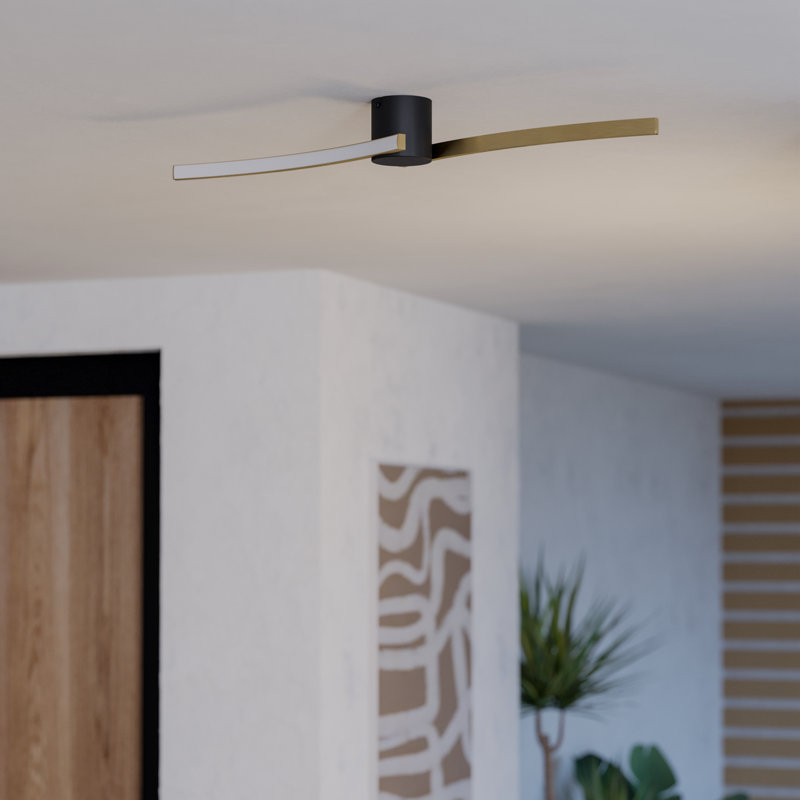 Wildes 3-Light 50cm Flush Mount, Gold