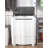 Portable Compact 2-in-1 Washer & Spin Dryer for Apartments/Small Spaces - Easy Knob Control, Space-Saving Design, Lightweight & Sleek Gray