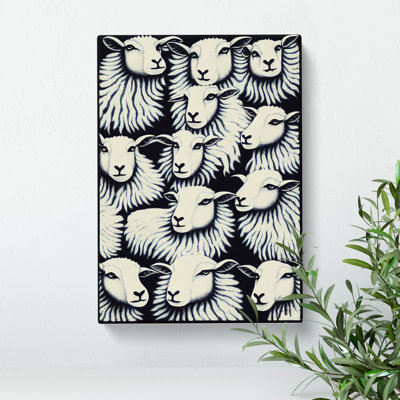 Many Sheep - Wrapped Canvas