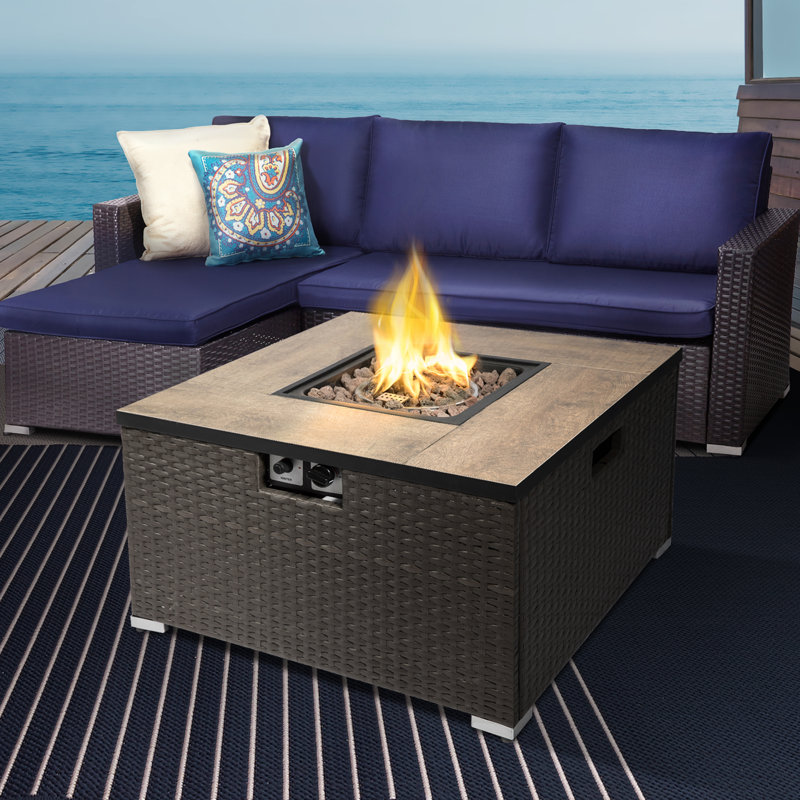 Square Steel Propane Smokeless