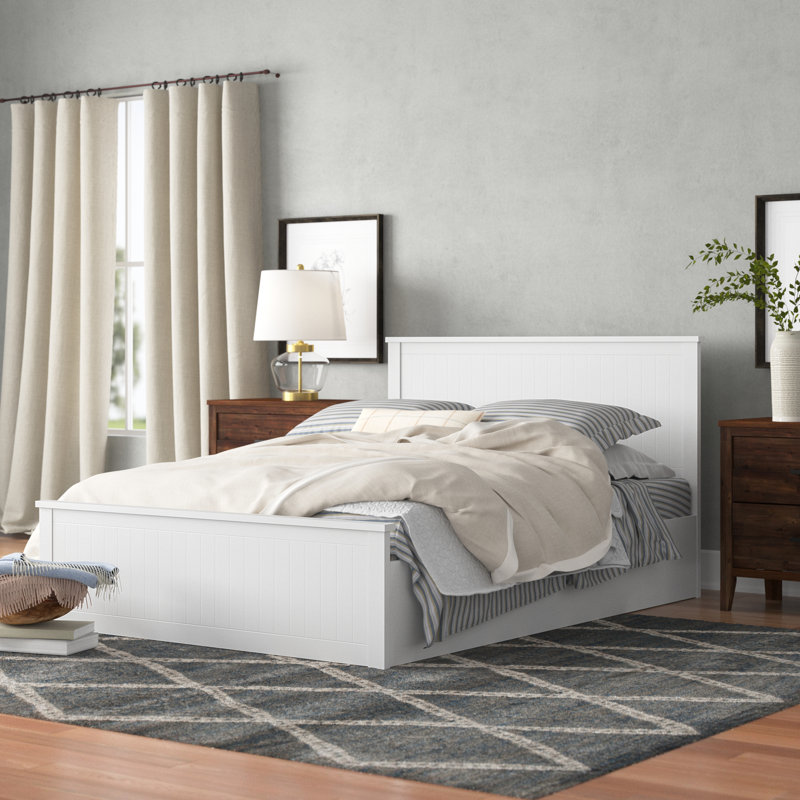 Coralie Storage Bed, Double (4'6), Surf White