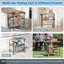 3-Tier Heavy Duty Utility Cart with Wood Tabletop-114530616