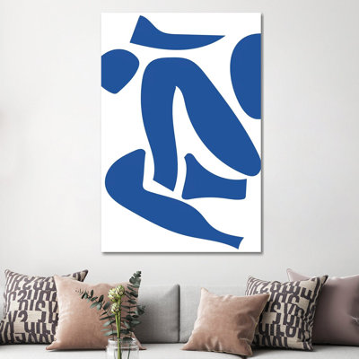 " Deconstructed Blue Figure Detail " by Mambo Art Studio
