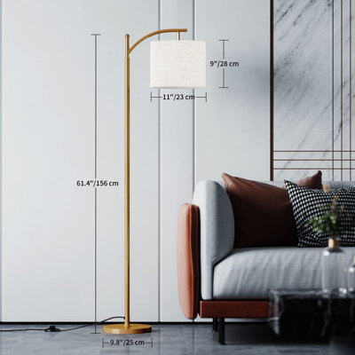 Manolya Black Traditional Floor Lamp
