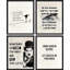 Charlie Chaplin noir et blanc 4 pièces-90691841-90691844