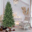 Arbre de Noël artificiel, pin à charnières luxueux avec aiguilles mixtes en PE + PVC pour la décoration de Noël intérieure / extérieure