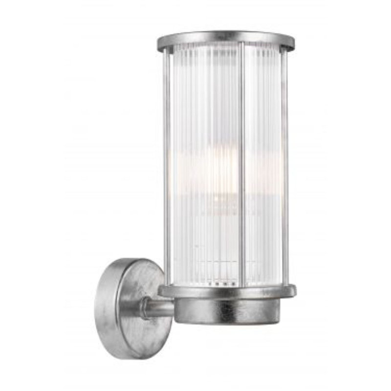 Outdoor Armed Sconce, Galvanized
