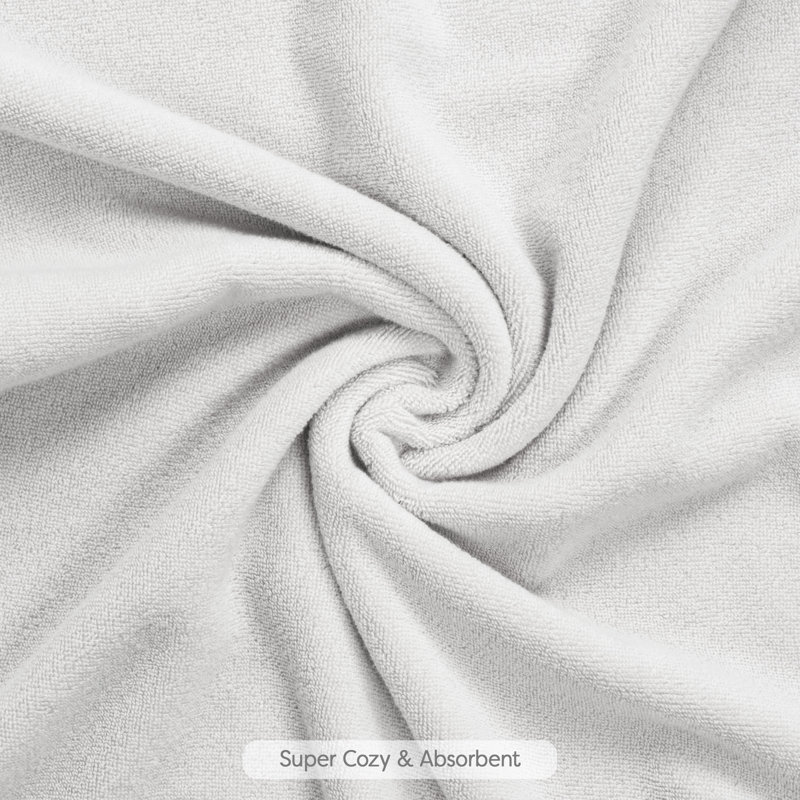 Serviettes de bain 100% coton, Gris