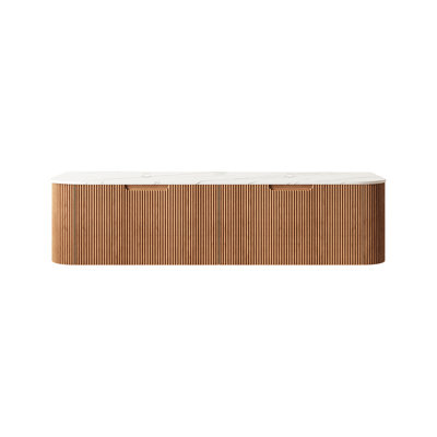 Armoire murale 60 po, avec comptoir et 2 tiroirs, sans lavabo, sans robinet, bois naturel