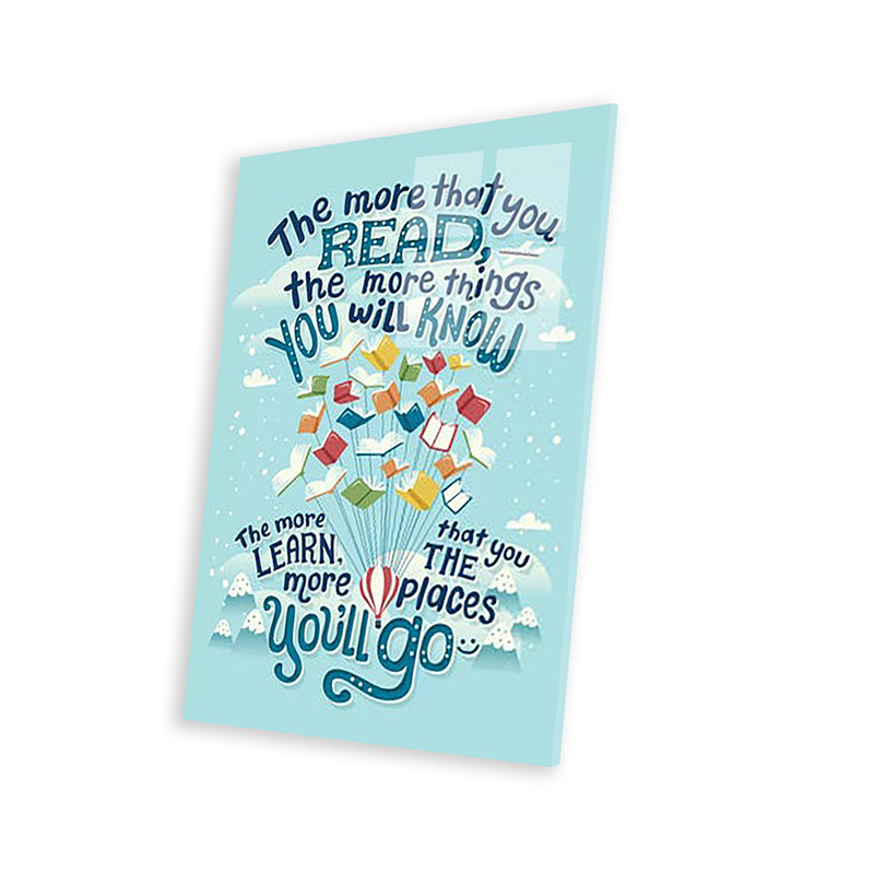 " Dr Seuss Quote " by Risa Rodil, 24" H x 16" W x 0.25" D