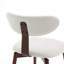 Tabouret de bar pivotant rembourré en mélange de coton avec dossier incurvé-1197744945