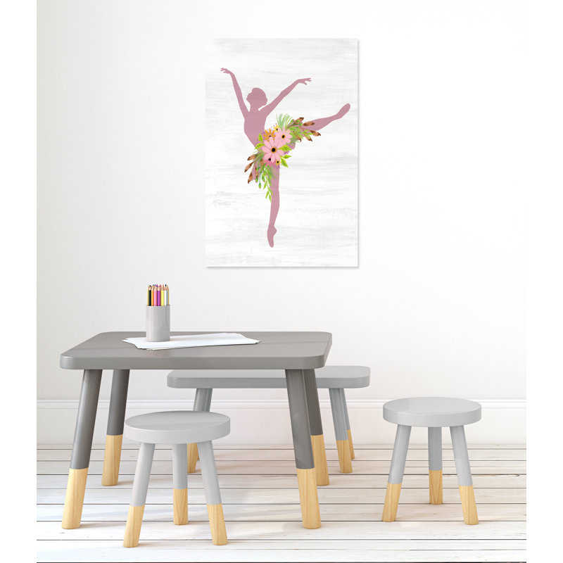 Ballet toute la journée 3, H 36 po x l 24 po x P 1,5 po, Toile