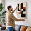 Composition Geometric - Wrapped Canvas-555016609-555016631