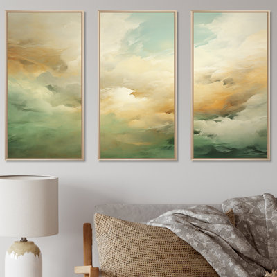 Ensemble de salon mural Elegant Sky Whispers II