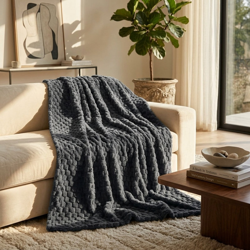 Throw Blanket, Dark Gray