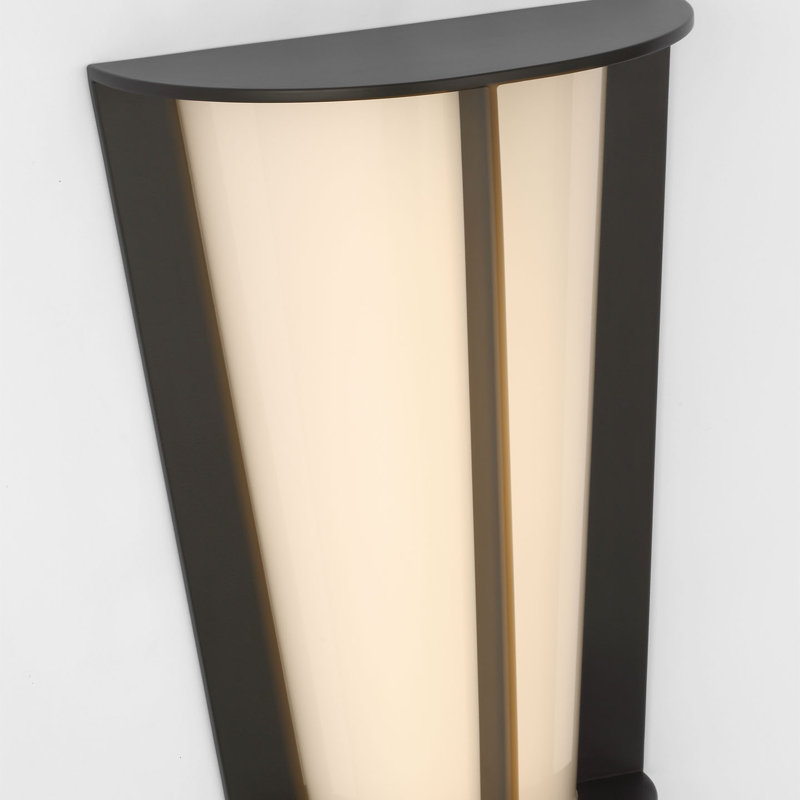 Barbara Barry Phinn 12" Tapered Sconce, Steel, Modern Iron