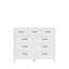 Armoire de rangement en métal blanc avec tiroirs coulissants