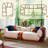 102" W Oversized Modern Curved Upholstered Sofa, 4 Seater Design Boneless Sectional Cloud Couches, Plush Chenille Compressed Lounge Couch With Bohemian Style Pillows For Living Room