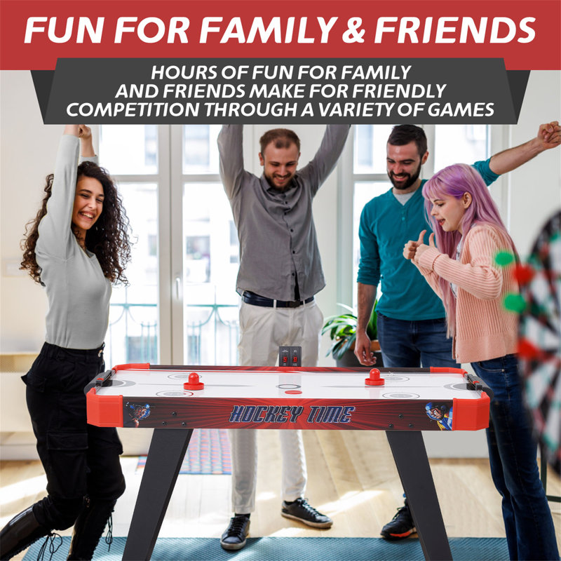RayChee 48'' 2 -Player Manufactured Wood Air Hockey Table with Digital Scoreboard