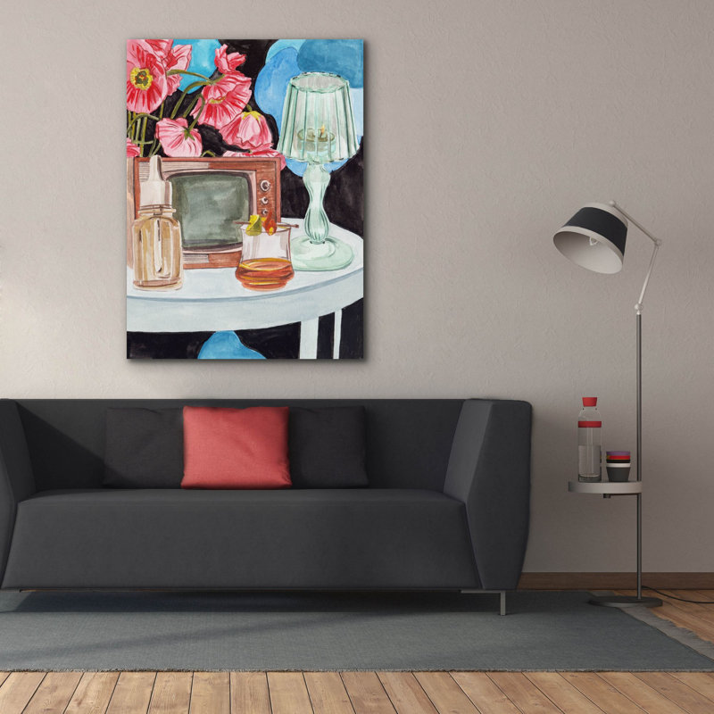 Toile épique Graffiti «Retro Glow 2» par Melissa Wang, 40 po x 54 po, H 54 po x l 40 po