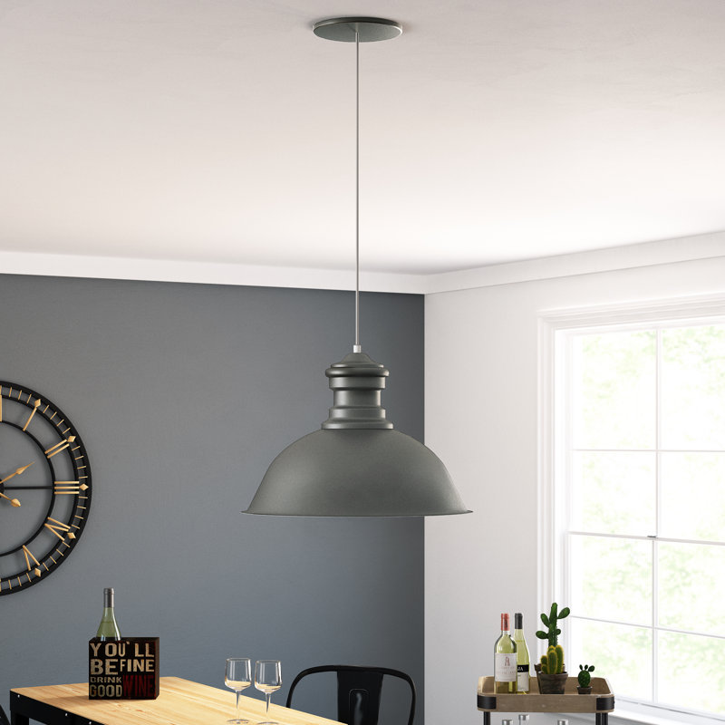 1 - Light Dome Pendant, Concrete