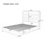 Lit de rangement hydraulique tapissier de taille plateforme, lit de rangement relevable avec tête de lit à DEL RVB, pas de sommier tapissier requis, velours-1821676696