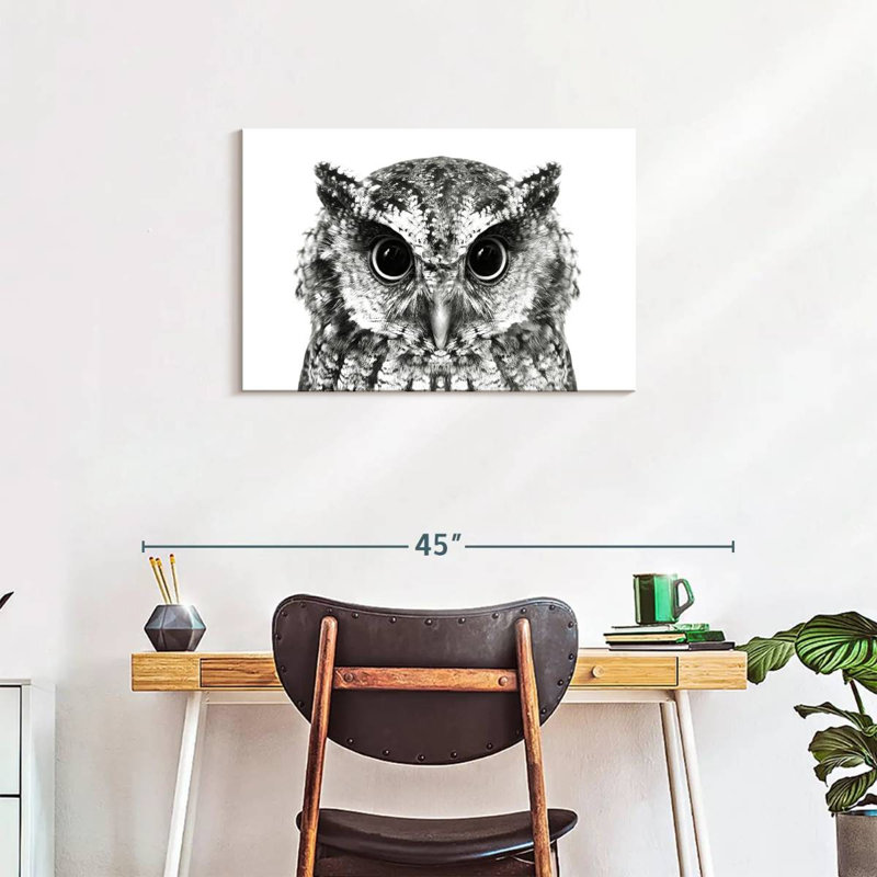 Bewitching Owl, 20" H x 30" W