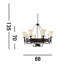 Eastbourne 8 - Light Waggon Wheel Chandelier
