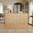 Elegant 9-Drawer Dresser - Modern Storage Cabinet with Gold-Toned Handles & Waterproof Finish-778179965
