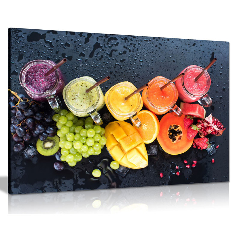 Colorful Various Fruit Food - Wrapped Canvas Print, 20cm H x 31cm W