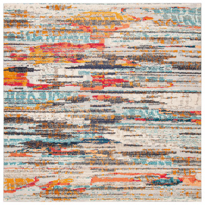Riccio Abstract Ivory/Multi Area Rug