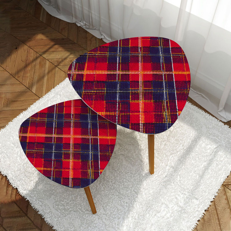 Ensemble de 2 tables basses gigognes Triangle