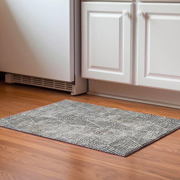 Premium Machine Washable Cerrito AMF591 Gray Rug