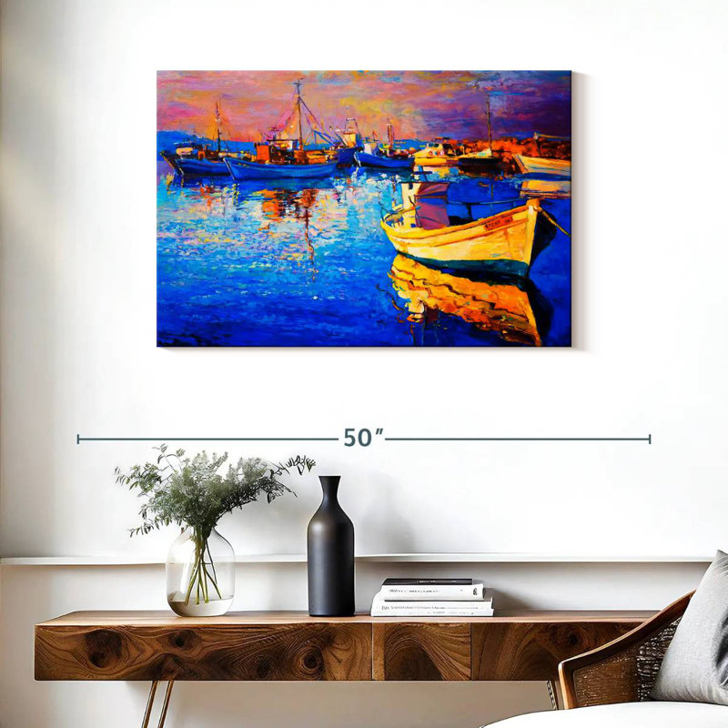 Mehar Sunset Oil, 24" H x 36" W