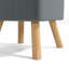 Germain Square Solid Colour Footstool Ottoman-40240732