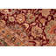 Tapis oriental rouge / gris / vert en laine noué à la main 7 pi 11 po x 10 pi 5 po Pablito