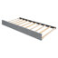 Lit plateforme tapissier simple avec lit gigogne Teddy-1157107418