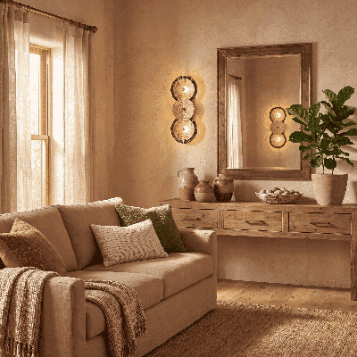 Lincoln 2-Light Wall Sconce in Distressed Gold and Bronze by Breegan Jane