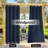 Blackout Outdoor Curtains for Patio Waterproof Top & Bottom Grommet Privacy Drapes, Set of 2-1940556157-1940556148