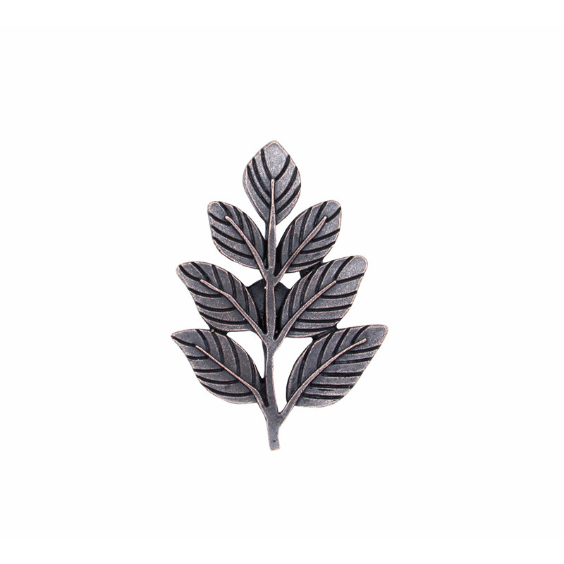 Poignée d'armoire Fern Leaf, Noir