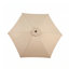 Parasol de patio extérieur de 9 pi avec bouton-poussoir inclinable et manivelle, 6 nervures robustes pour la terrasse, la cour et la piscine, base à baldaquin résistante aux intempéries non incluse-118304796
