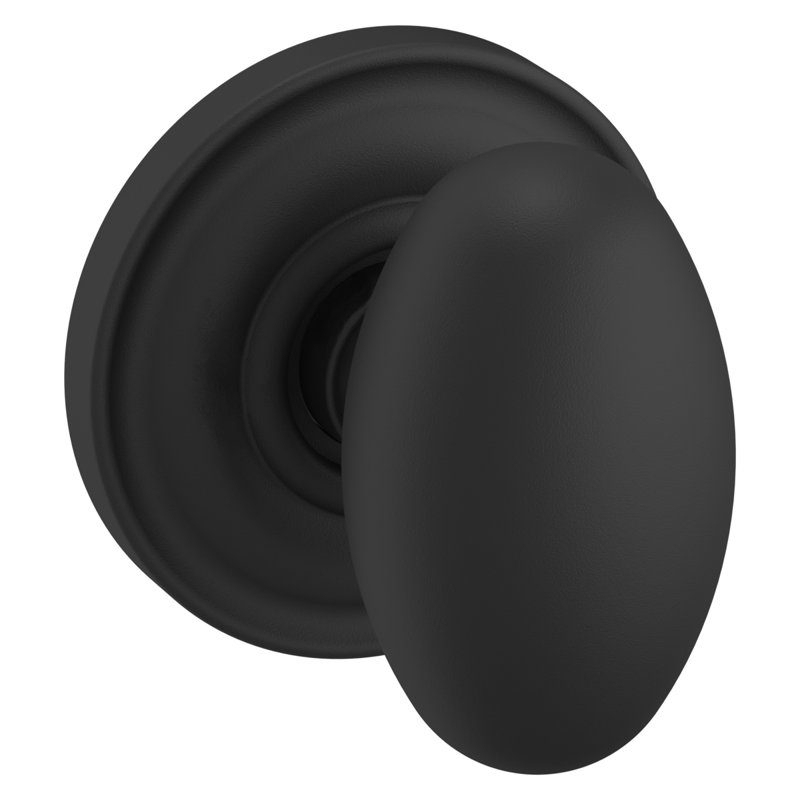 Passage (Hall & Closet) Door Knob, Satin Black