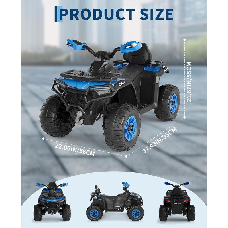 Idealhouse Battery Powered Ride On, Blue