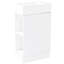 Meuble-lavabo 18,6 po avec lavabo, armoire blanche, tablette en céramique et porte-papier hygiénique, montage à gauche ou à droite Modern & Position Choice Plus-120659057