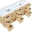 Meuble-lavabo en pierre naturelle et en bois massif de 72 po Willard-111221002-128500673
