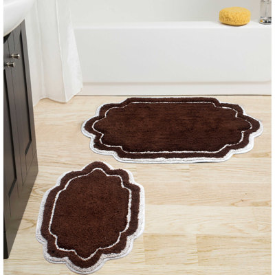 Dobrinka 100% Cotton Bath Rug - 17"x24", 21"x34"