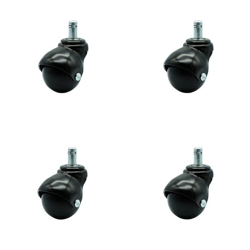 Roulettes à capuchon, Noir lustré