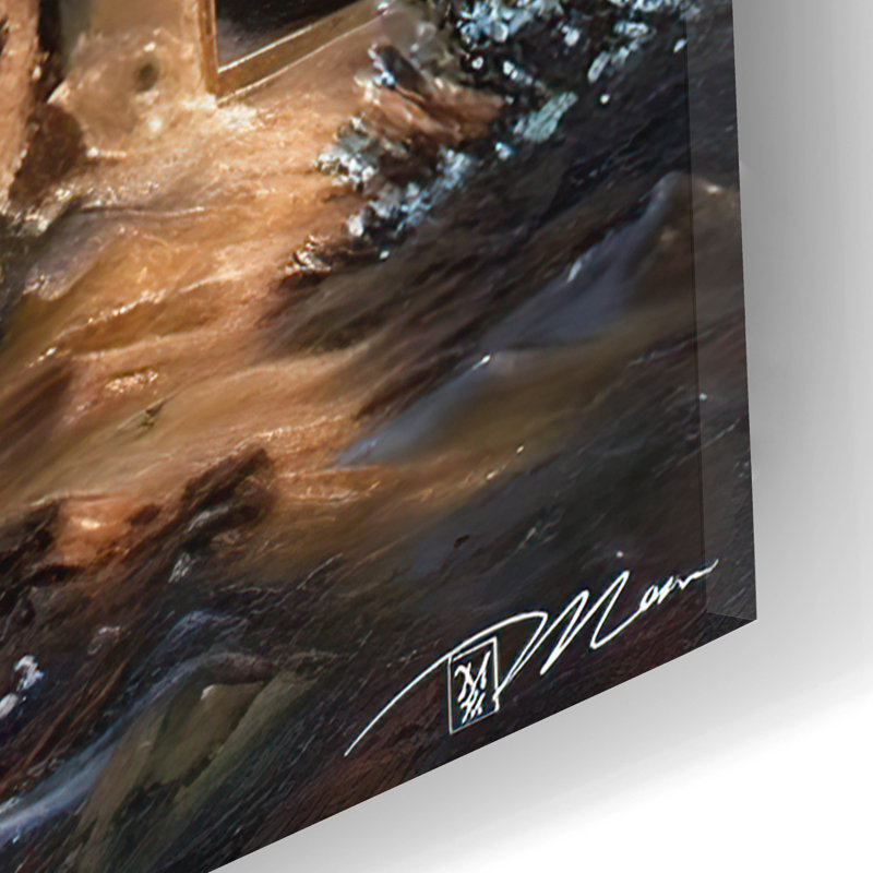 «Space Illustration Retro Futuristic 1» par Momart, art mural en verre acrylique, H 24 po x l 16 po x P 0,2 po