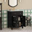 Meuble-lavabo moderne 24 po avec lavabo en céramique, meuble-lavabo pour salle de bain à 2 tiroirs-1806325029
