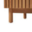 Meuble-lavabo traditionnel avec lavabo en céramique, pieds en bois massif, tablette ajustable en U en panneau de fibres à densité moyenne, portes à fermeture en douceur et rangement compact